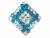 BAGUE STRASS TURQUOISE REF 3283 PRIX 9
